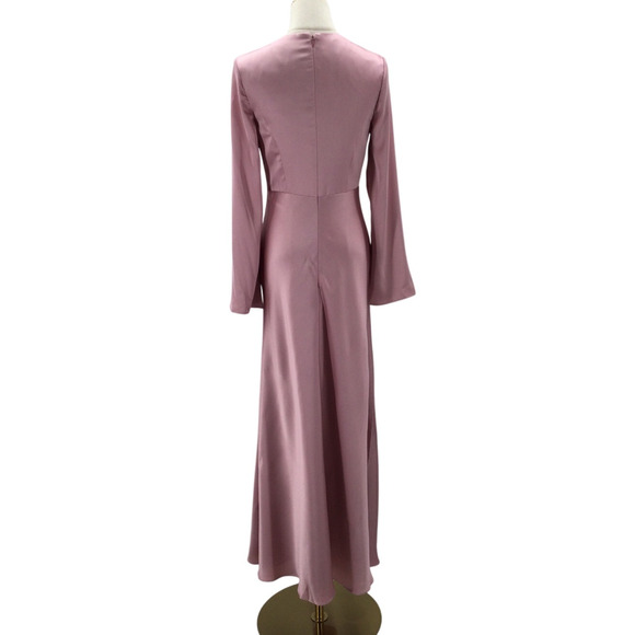 AW BRIDAL 14 1X plus Rose Quartz pink Ginevra bridesmaid prom maxidress NEW b122 - Picture 4 of 9